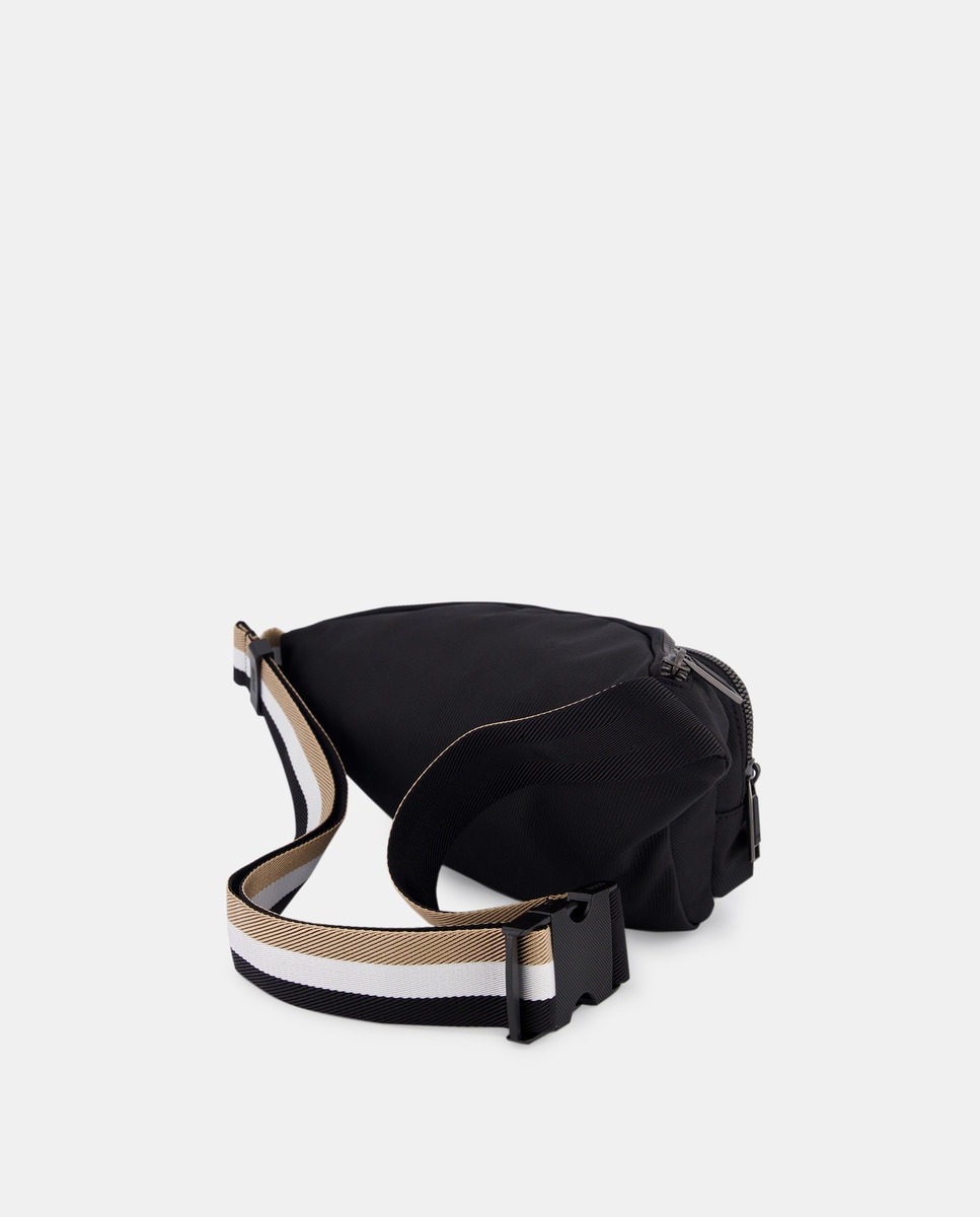 Bolsa de Cintura de Nylon Preto-2