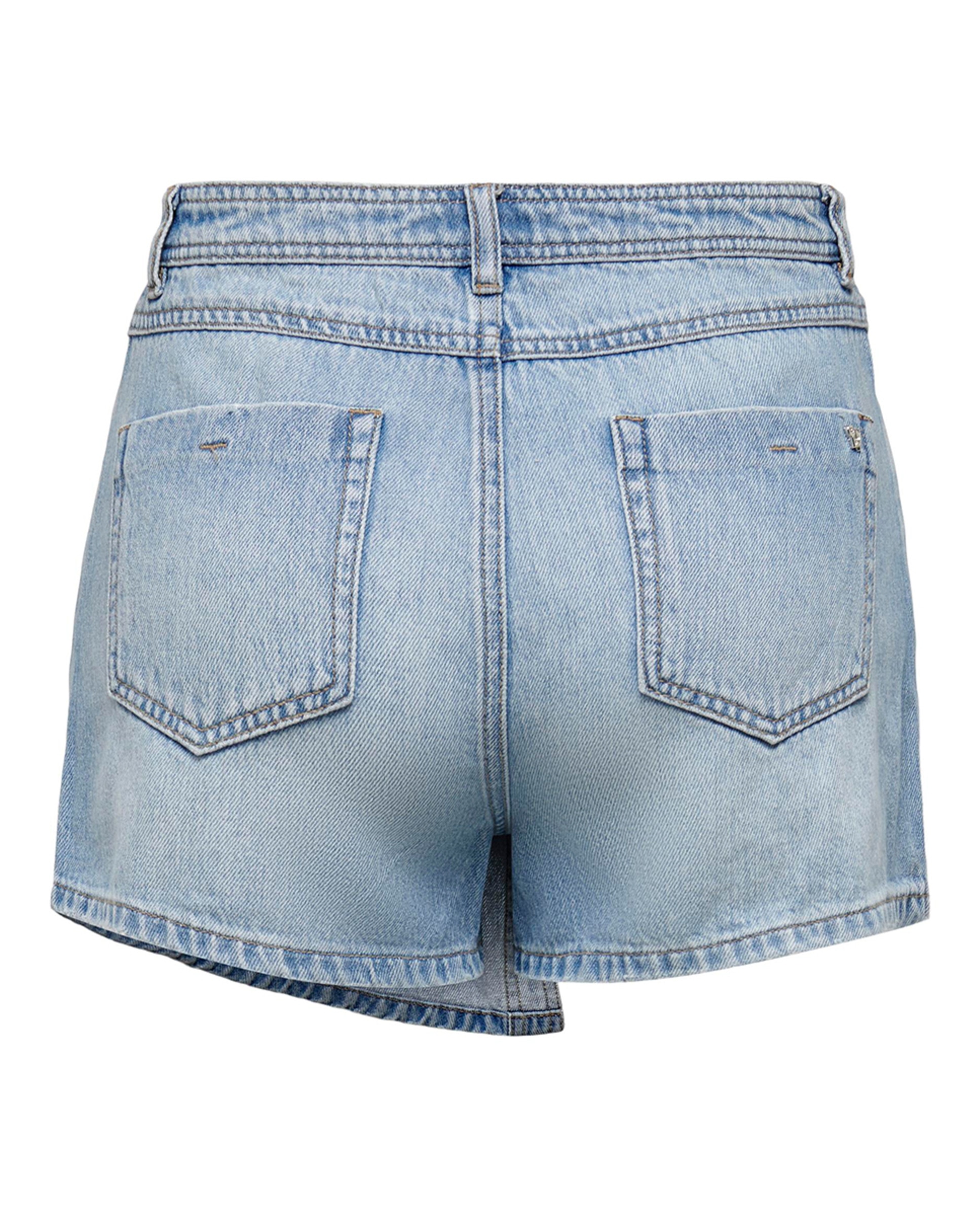 Imagen 6 de Falda pantalón denim corta - Only - Azul claro Azul claro