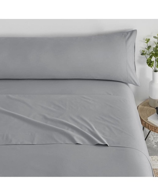 Imagen 0 de Juego sábanas liso tacto extrasuave cama 90cm