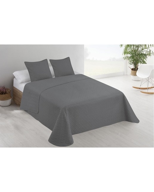 Imagen 0 de Colcha lisa + cojines acolchada cama 135