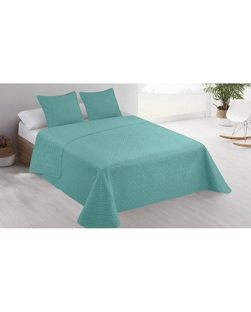 Imagen 0 de Colcha lisa + cojines acolchada cama 135