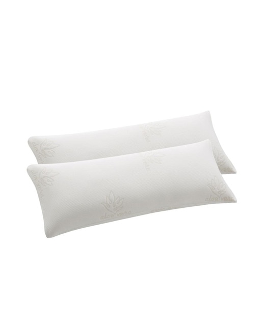 Imagen 0 de Pack 2 almohadas viscoelástica Copos aloe vera 70cm