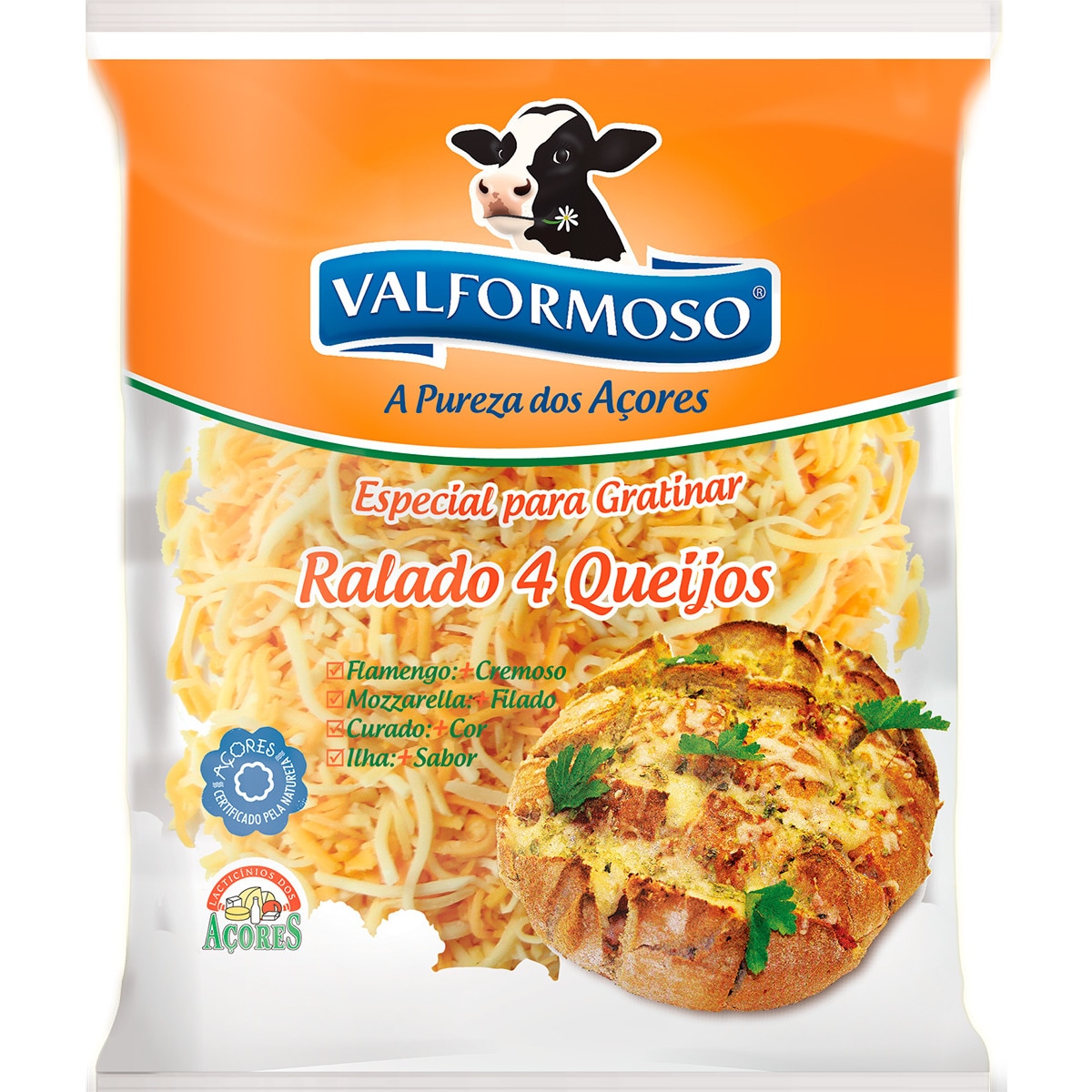 Queijo Ralado 4 Queijos embalagem 150 g
