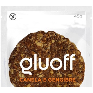 Bolacha Gengibre e Canela sem Glúten embalagem 45 g - Gluoff