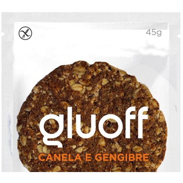 Bolacha Gengibre e Canela sem Glúten embalagem 45 g