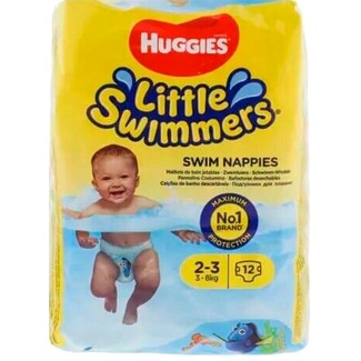 Fraldas Fato de Banho 3 kg a  8 kg T2-T3 12 unidades - Huggies