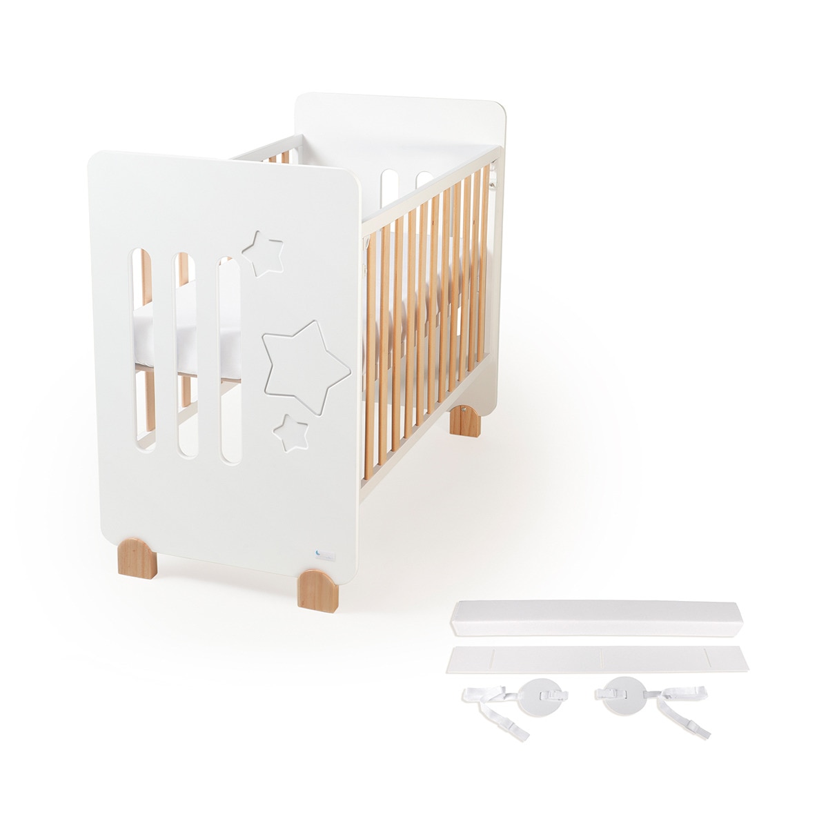 Cuna Interbaby Star Nature con kit colecho blanco Blanco-3