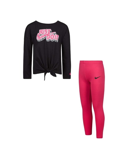 Imagen 0 de Conjunto camiseta manga larga y legging Nike