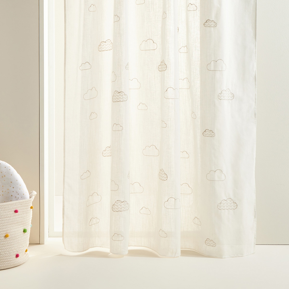 Visillo infantil con sistema multiusos Nubecitas Mini Home - El Corte Inglés Multicolor-1