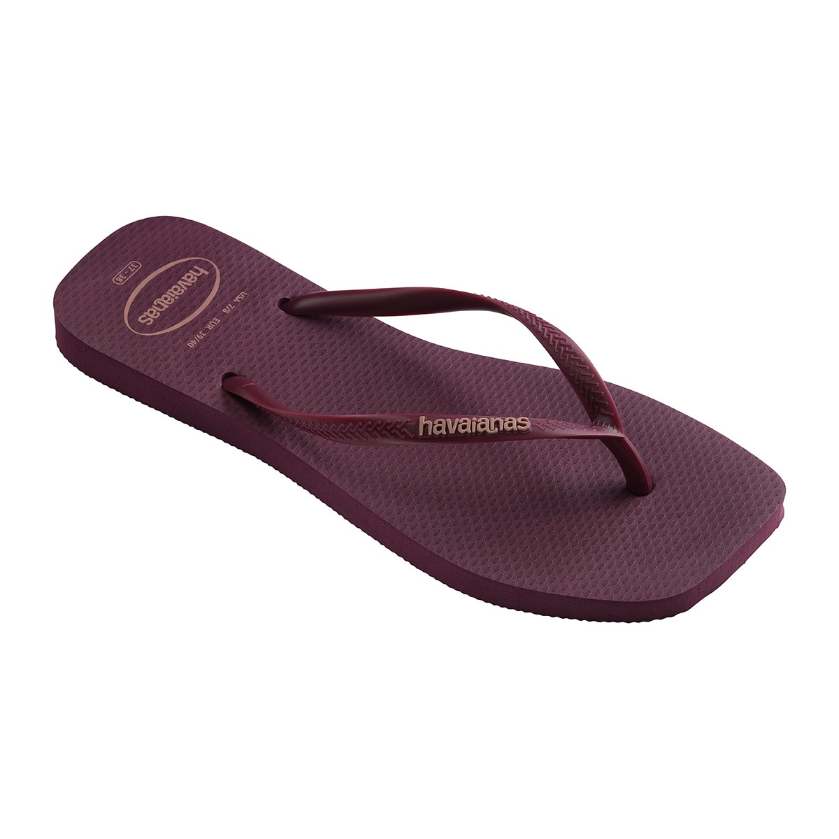 Chinelos de Banho de Mulher Square Logo Pop Up Roxo-5