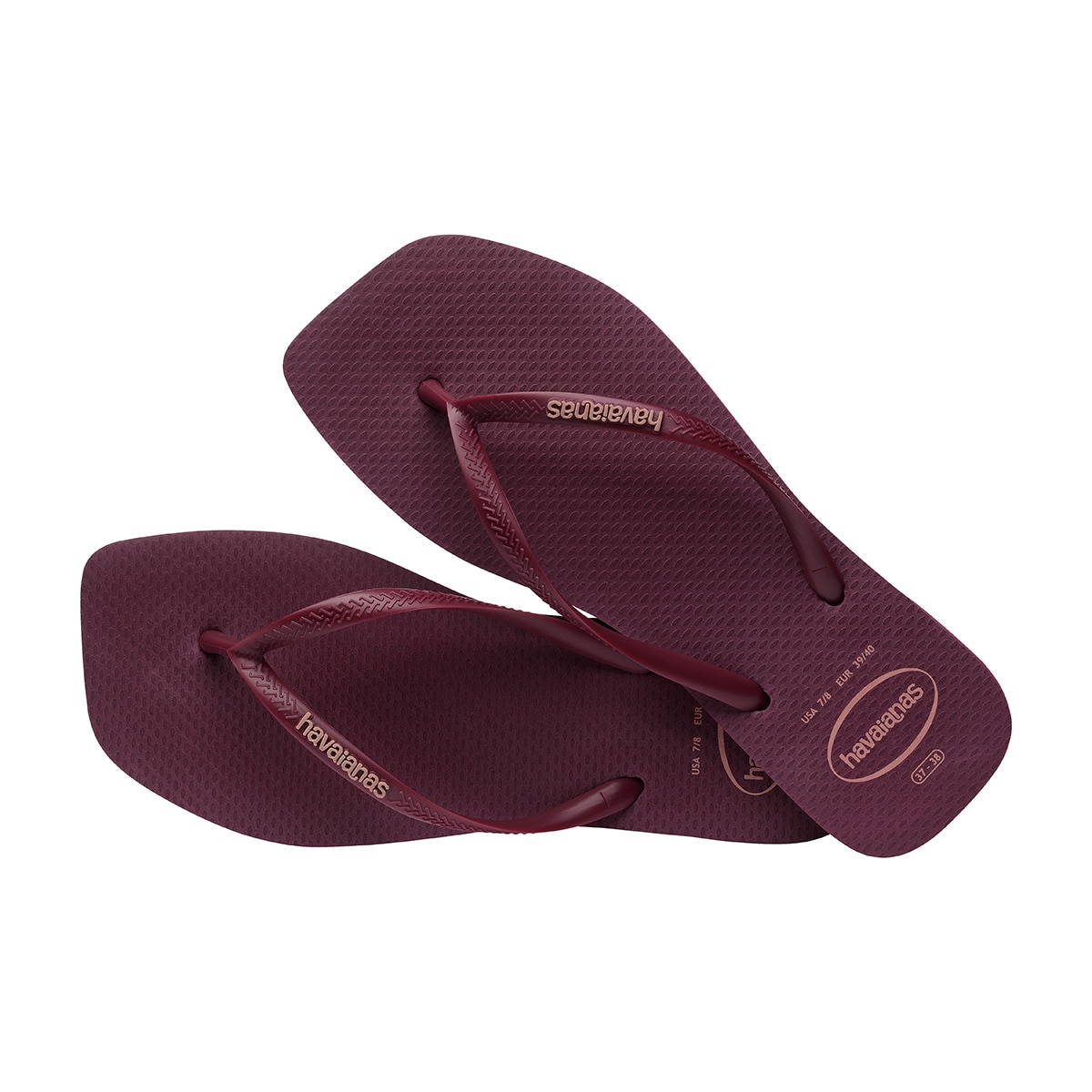 Chinelos de Banho de Mulher Square Logo Pop Up Roxo-3