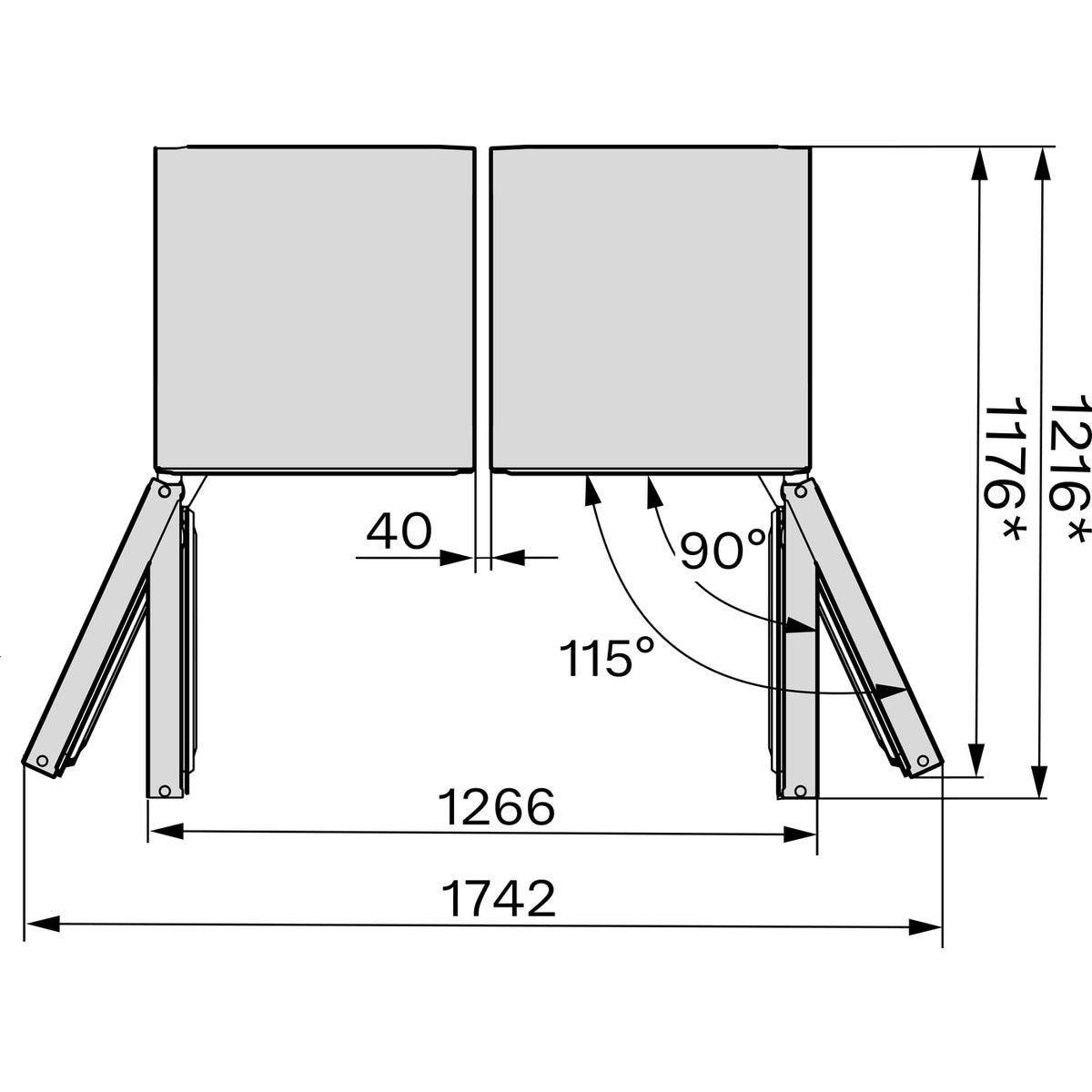 Frigorífico de 1 Porta Miele KS 4383 DD WS Daily Fresh, DynaCool e Side-by-Side e de 185,5 cm - Branco Branco-9