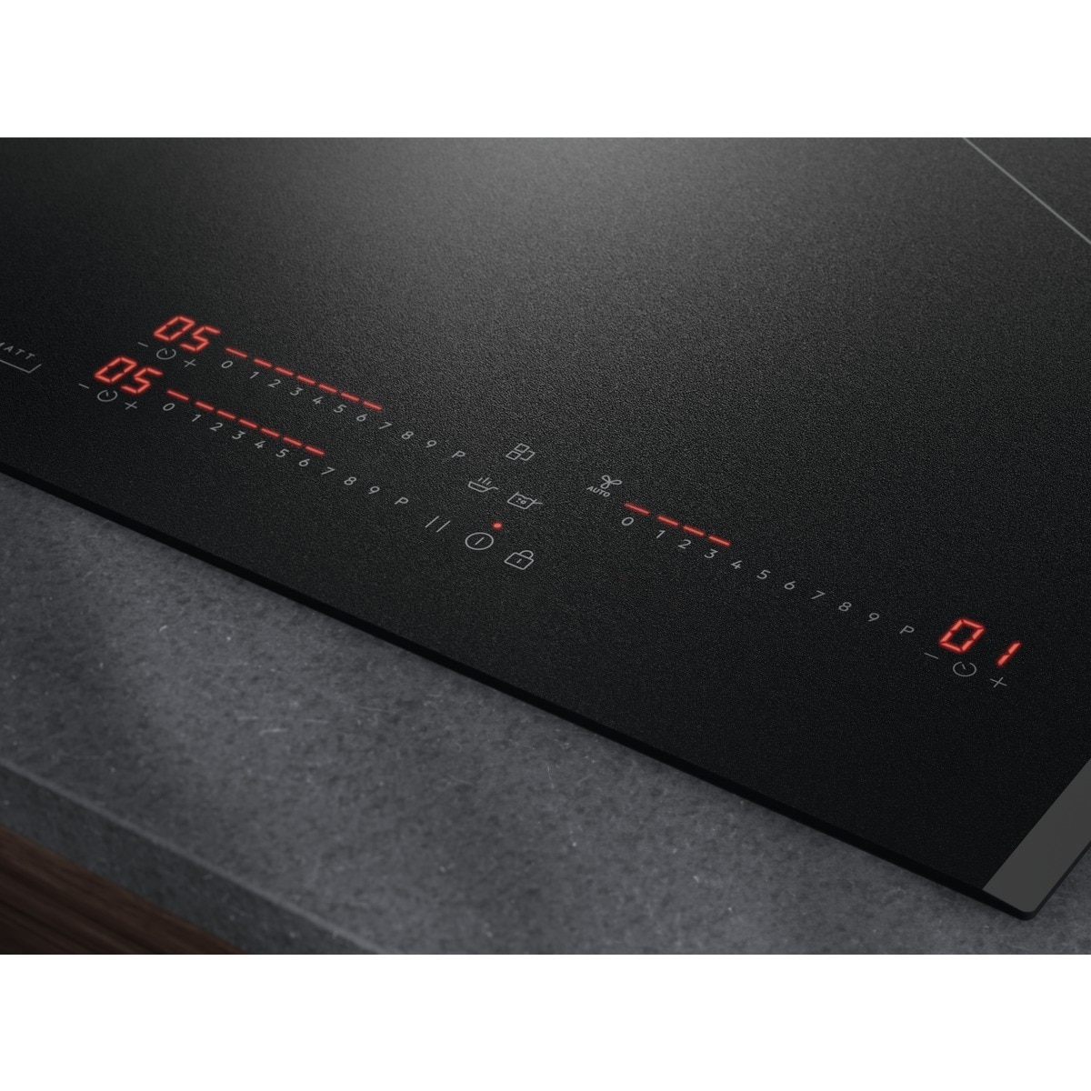 Placa de inducción AEG función puente, 3 zonas de cocción, Saphirmatt - TI63IQ30FZ Negro mate-4