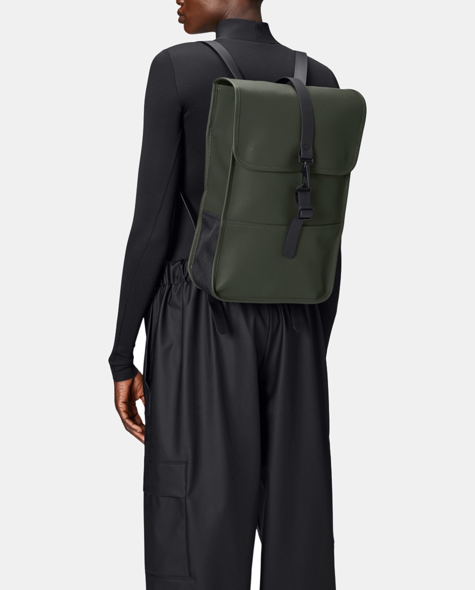Mochila Média Mini Resistente à Água - Rosa Mate Verde-militar-6