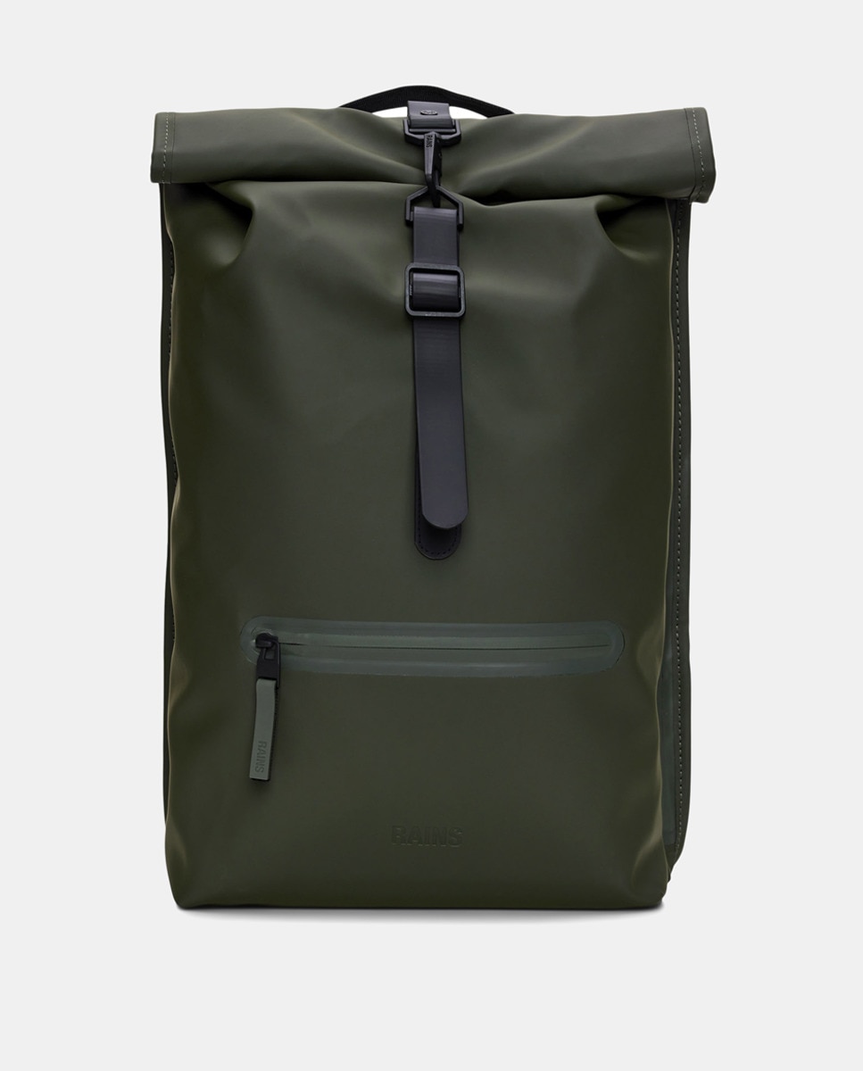 Mochila Grande Rolltop Rucksack Resistente à Água - Verde Militar Verde-militar-6