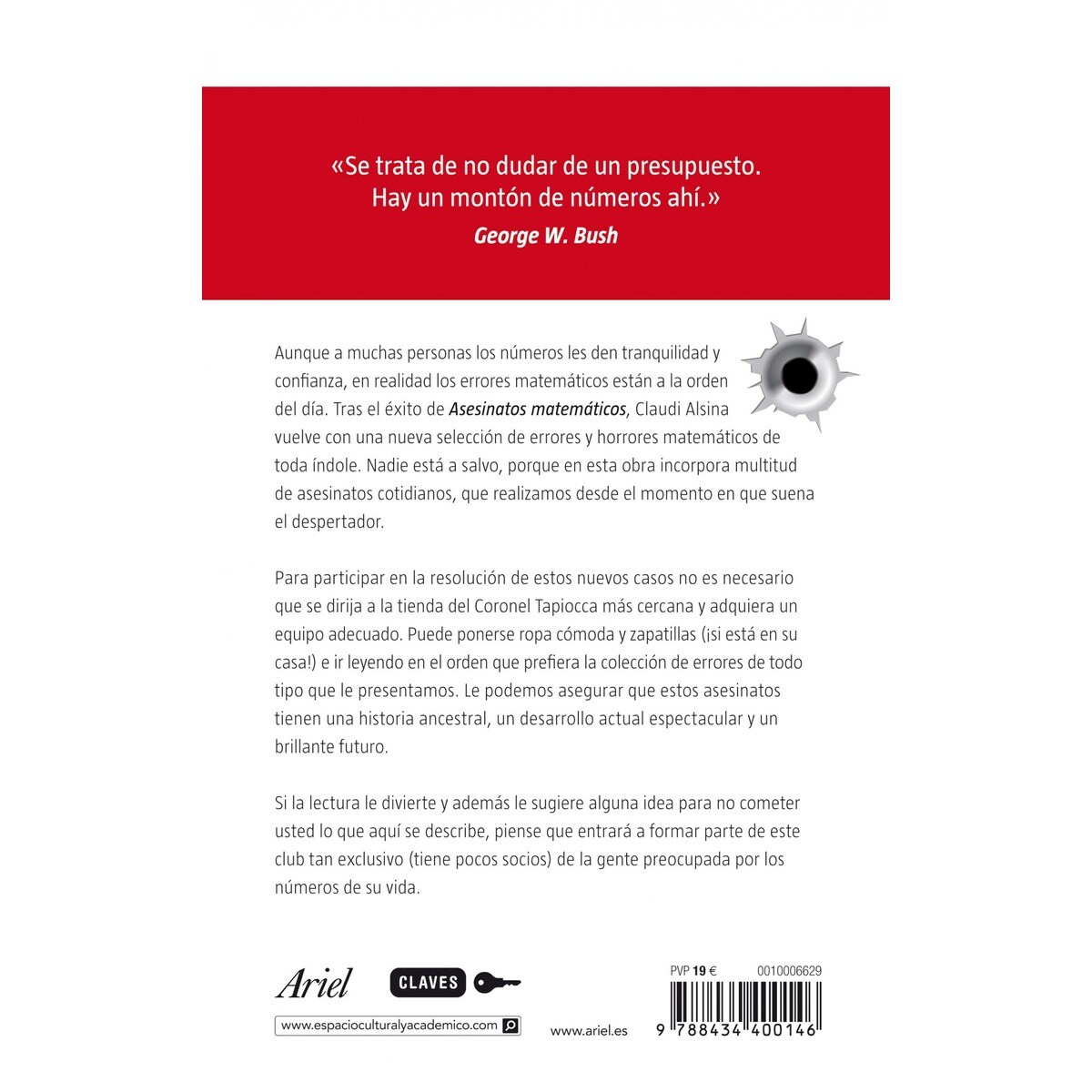 Los asesinos matemáticos atacan de nuevo: Una nueva selección de errores matemáticos (Capa mole com abas) 2