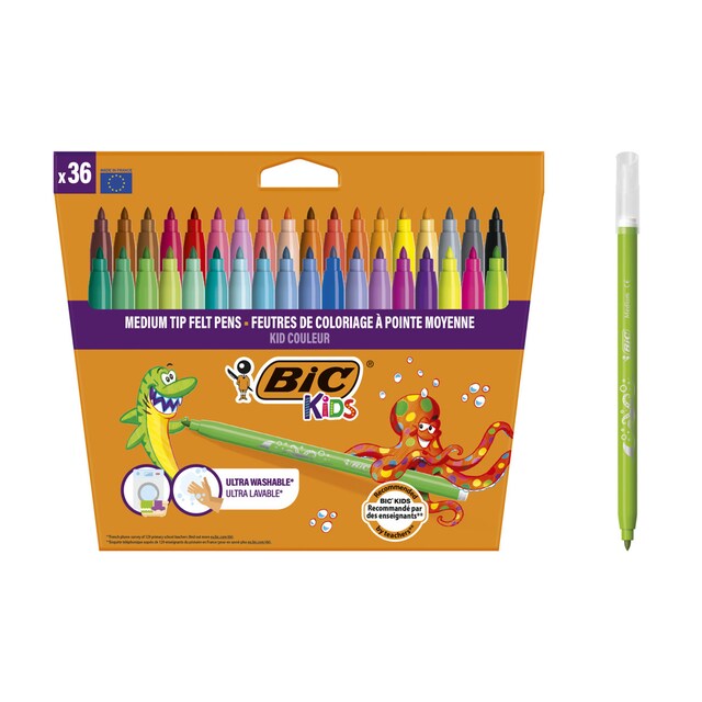 Imagen 0 de Rotulador colorear Kid Couleur BIC KIDs 36 colores