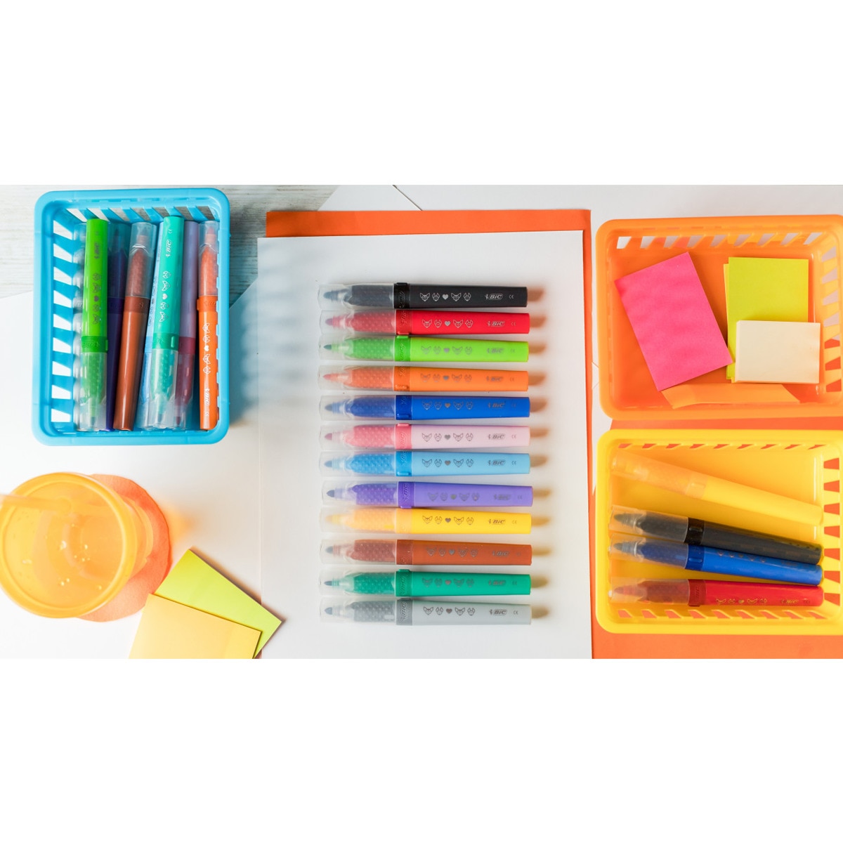 Rotulador colorear Kid Couleur bebe +1 años BIC KIDs 12 unidades 2