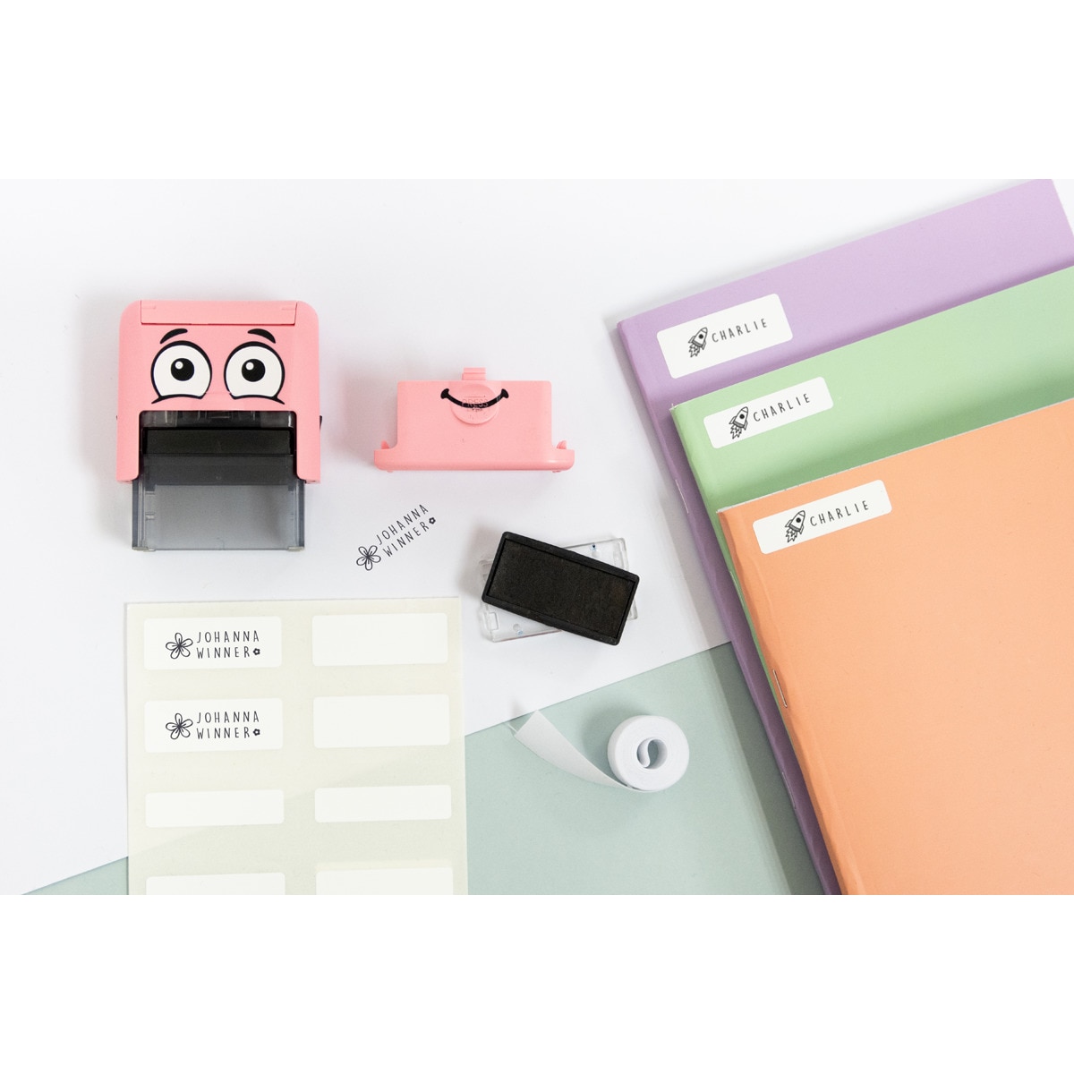 Marcador de ropa y libros personalizable para adultos y niños