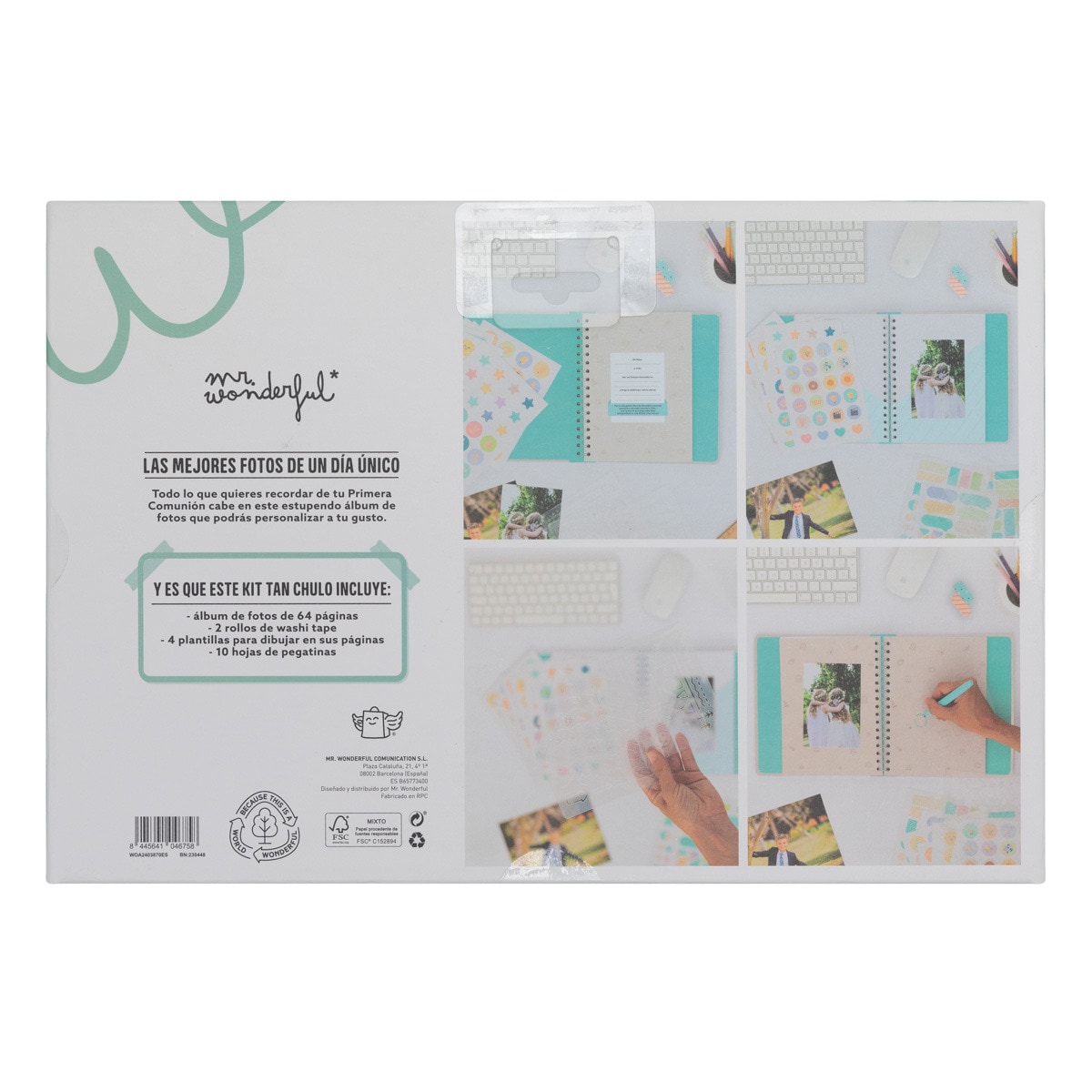 Kit de álbum de fotos scrapbooking Mr Wonderful: Momentazos y recuerdos de mi Primera Comunión 5