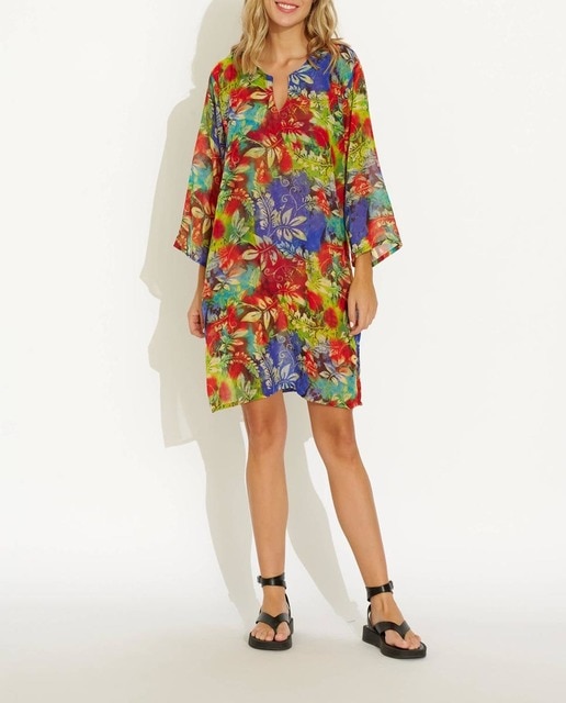 Imagen 0 de Pareo kaftan corto azul