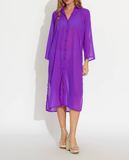 Imagen 0 de Kurta largo morado