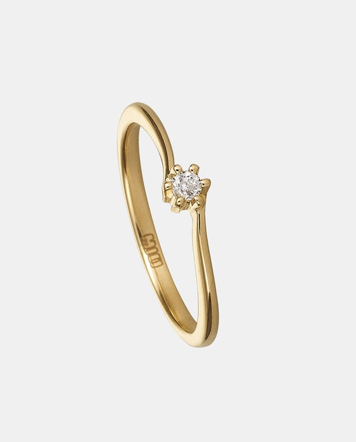 Imagen 0 de Anillo de oro y diamante