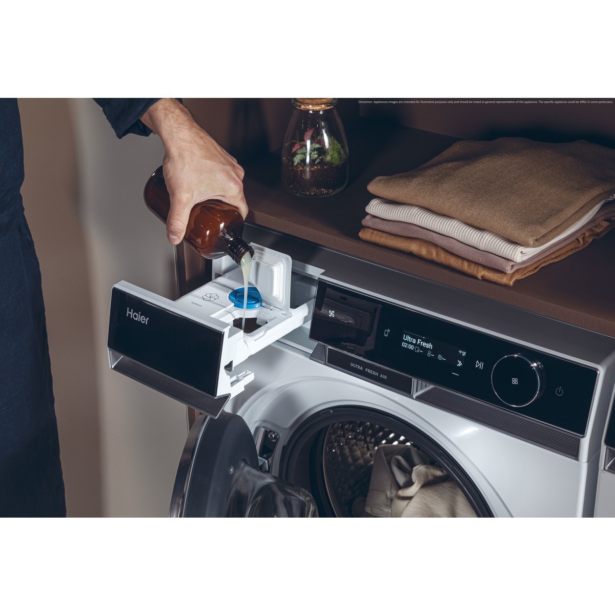 Lavadora Haier 11 kg / 1.400 rpm Motor Direct Motion, X SERIES 11 - HW110-BD14397U1S Blanco-11