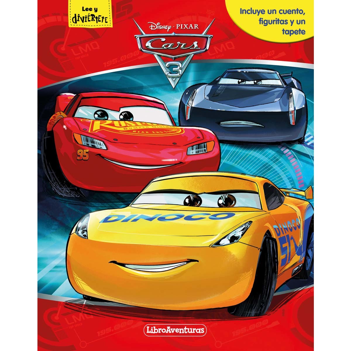 Imagen 0 de Cars 3. Libroaventuras: Incluye un cuento, figuritas y un tapete