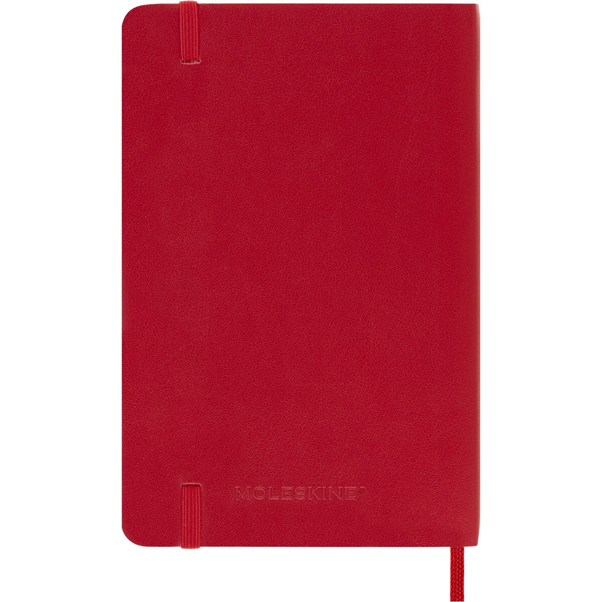 Agenda de bolso para 18 meses julho de 2024 a dezembro de 2025 vista semanal brochura Moleskine vermelho escarlate em inglês Vermelho-7
