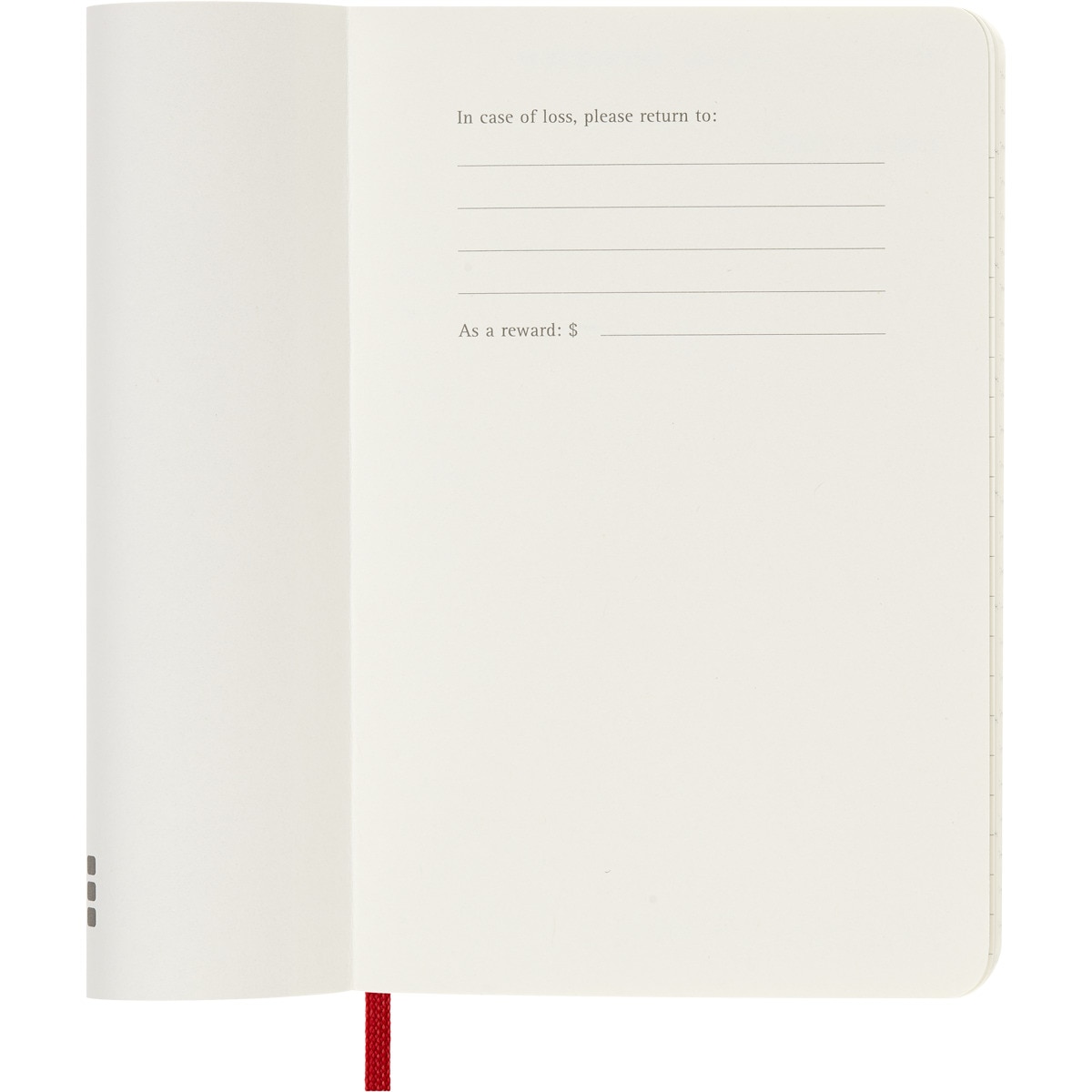 Agenda de bolso para 18 meses julho de 2024 a dezembro de 2025 vista semanal brochura Moleskine vermelho escarlate em inglês Vermelho-3