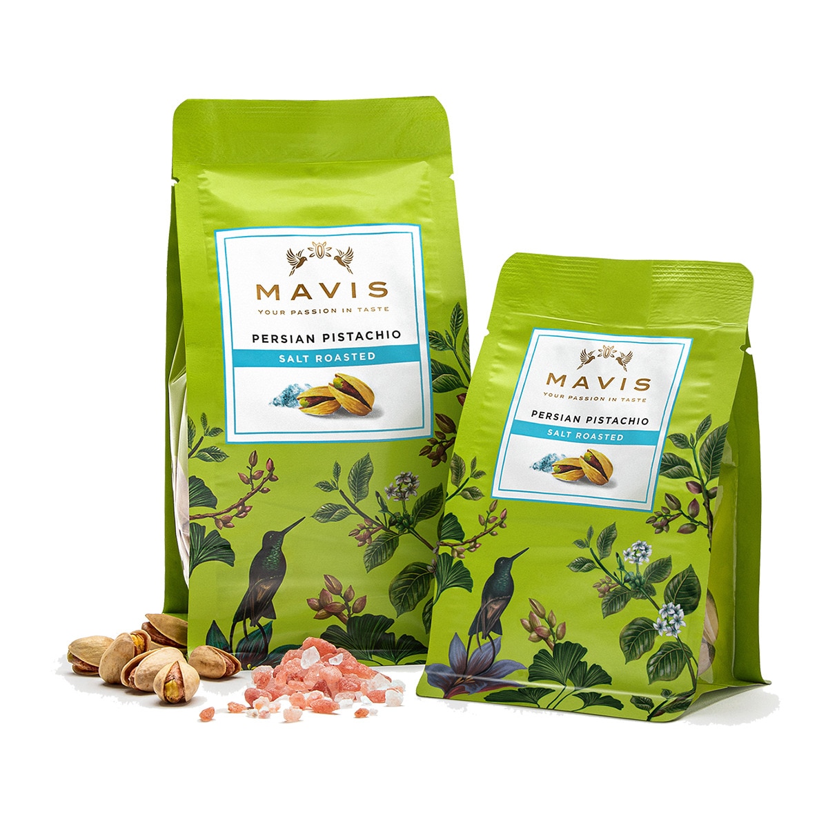 Pistacho iraní tostado a la sal marina Mavis 3