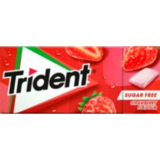 Pastilhas Fruit sabor Morango sem Açúcar embalagem 14,5 g - Trident