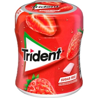 Pastilhas sabor Morango sem Açúcar embalagem 82,6 g - Trident