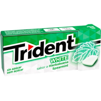 Pastilhas White Spearmint sabor Menta embalagem 14,5 g - Trident