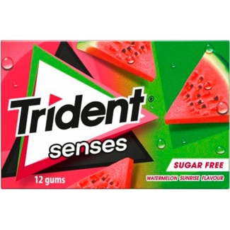 Pastilhas Senses sabor Melancia sem Açúcar embalagem 23 g - Trident