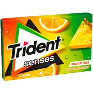 Pastilhas Senses Tropical sem Açúcar embalagem 23 g - Trident