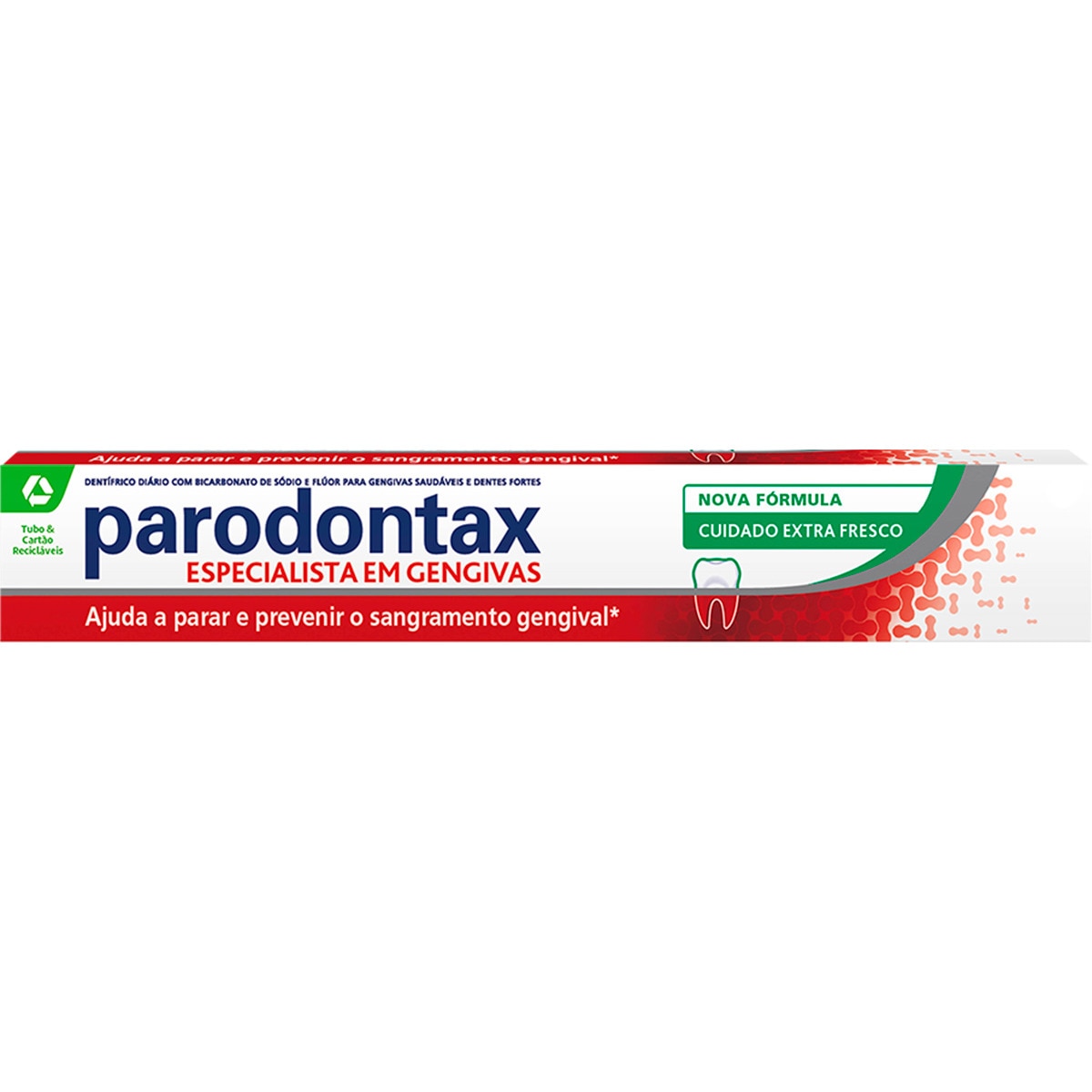 Pasta de Dentes Cuidado Diário Cuidado Extra Fresco embalagem 75 ml