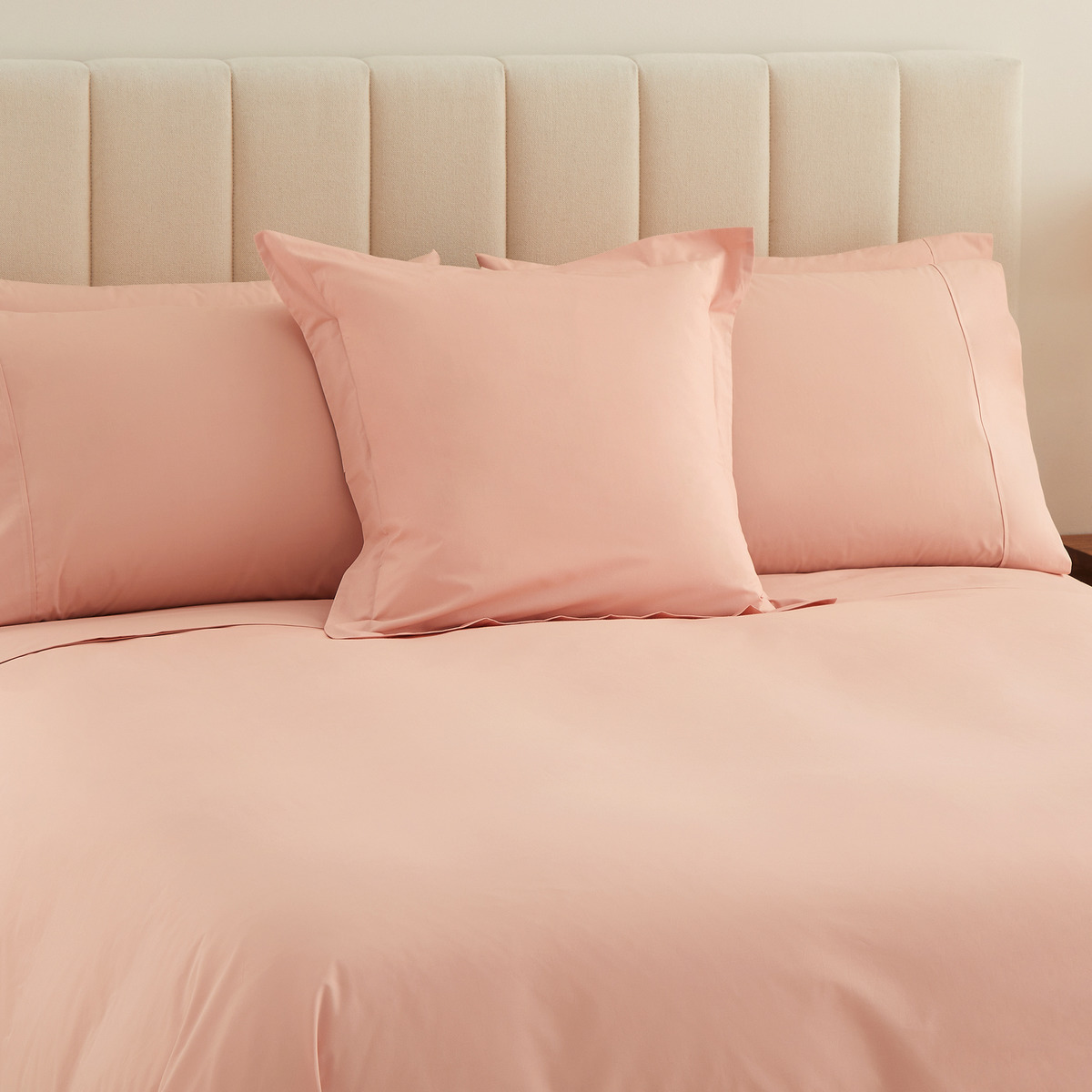 Capa de Edredão de Algodão Percal de 200 Fios Rosado-6
