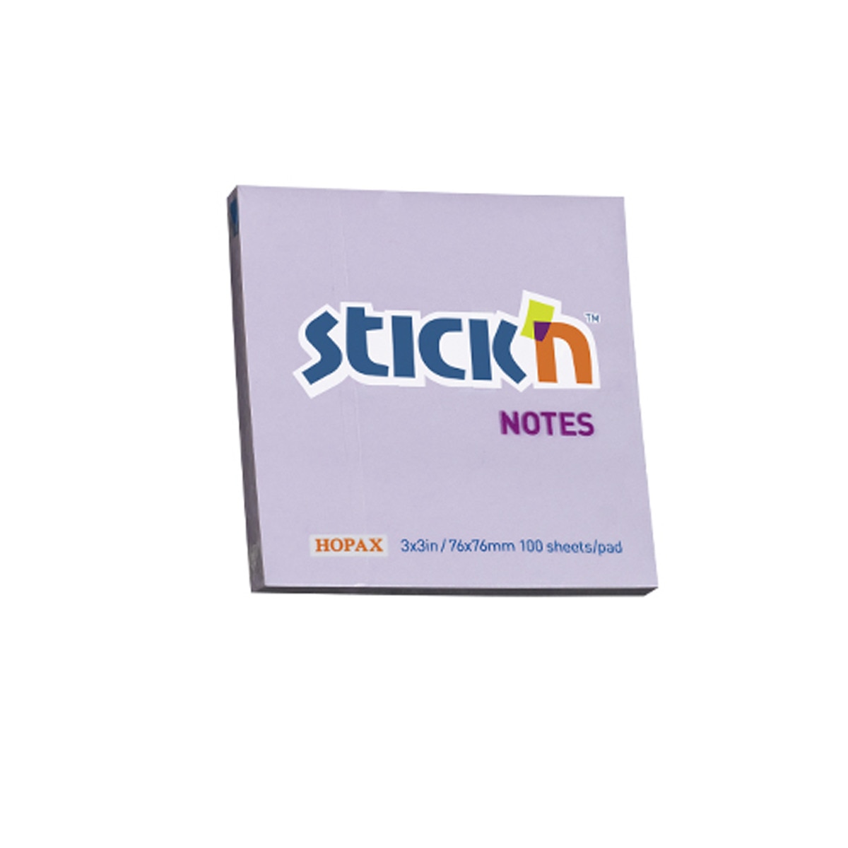 Notas adesivas Stick'n 76x76mm Stick'n cor lilás pastel. Lilás-1