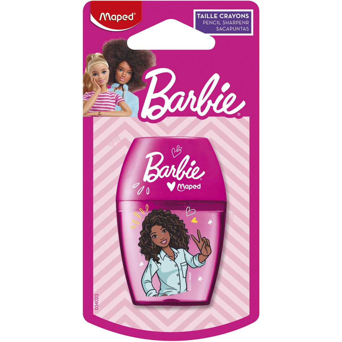 Imagen 0 de Sacapuntas shaker 1 orificio BARBIE blister MAPED