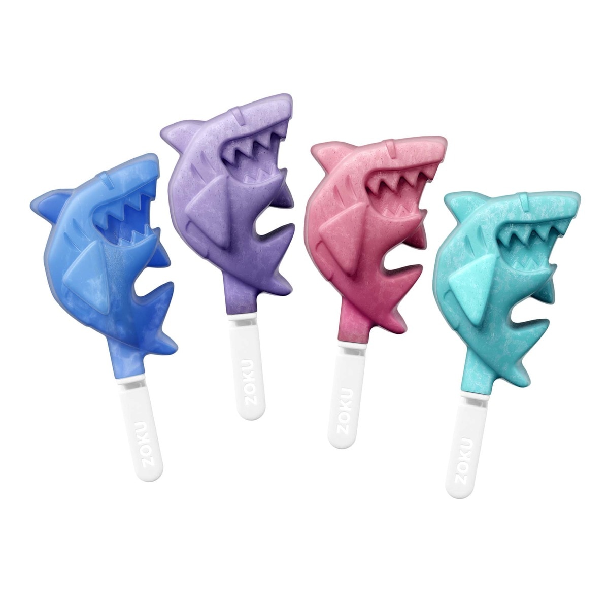 Set de 4 moldes de helado Tiburones Zoku 1