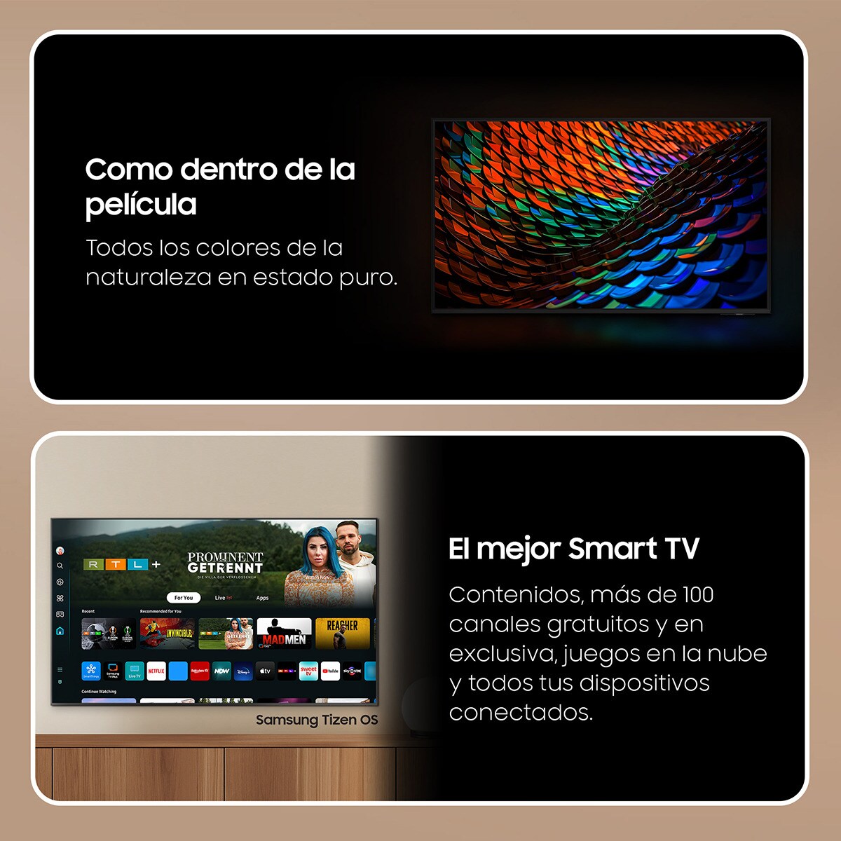 TV LED 139 cm (55") Samsung TU55DU7105KXXC 4K Procesador Crystal UHD Smart TV Negro-3