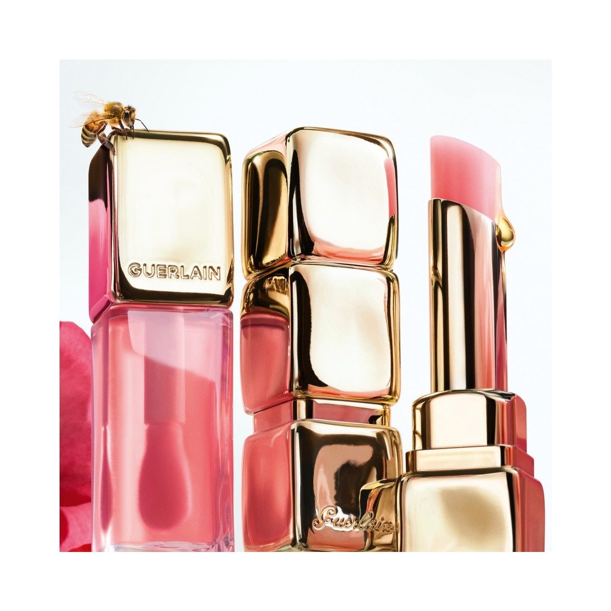 Bálsamo Kiss Kiss Bee Glow - 3,2 g 458 Pop Rose-7