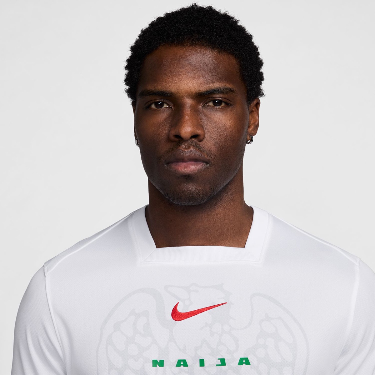 T-shirt de Homem 1.º Equipamento Nigéria 2024 Stadium Branco-3