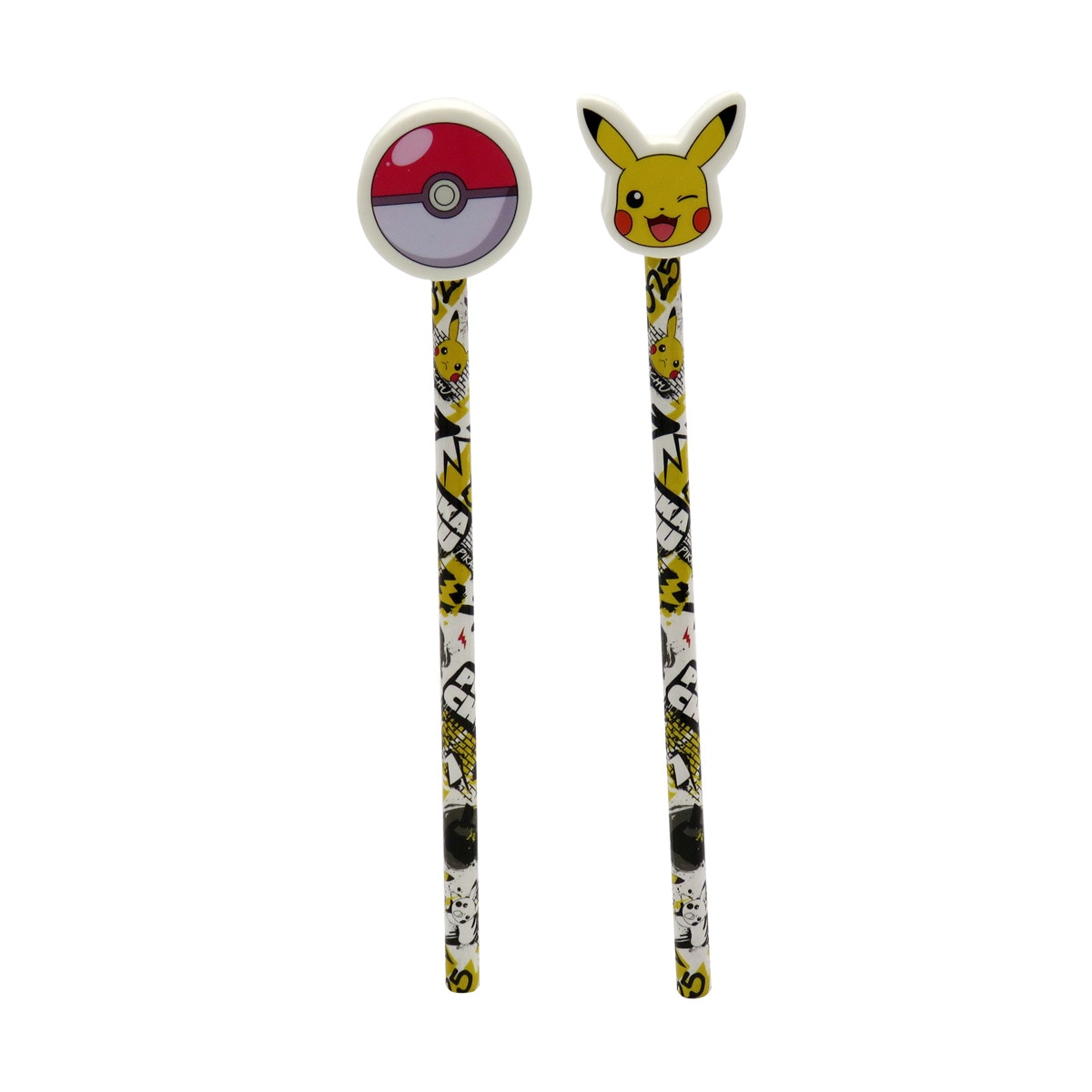 Conjunto 2 Lápis Pokémon com Topper POKEMON 1