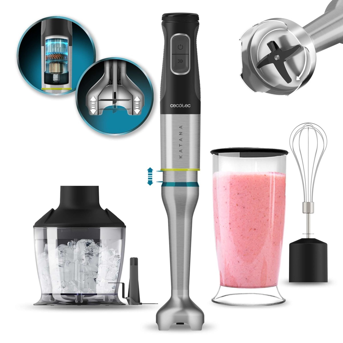 Batidora de pie Cecotec Katana 15 Chop G 2