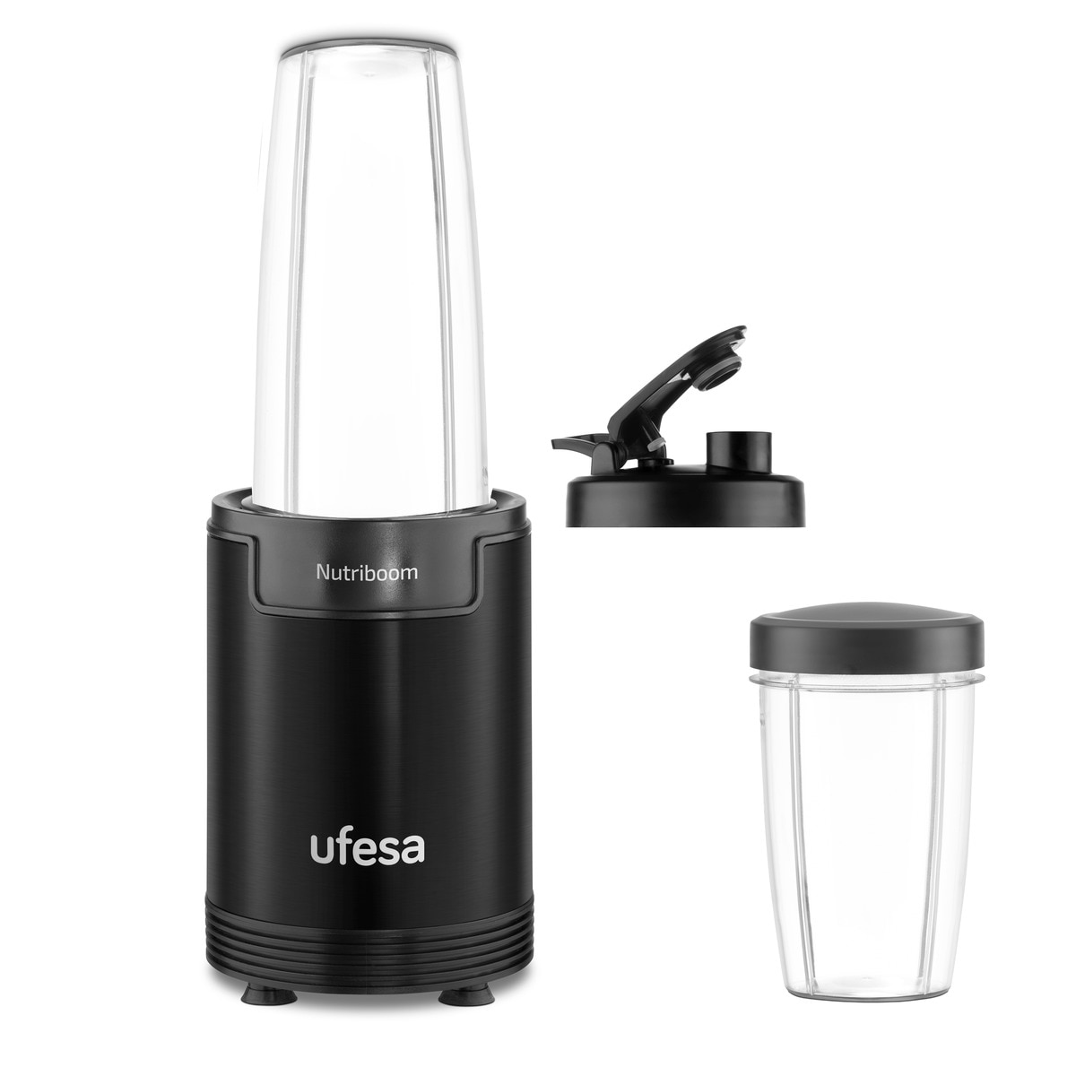 Batidora de vaso Ufesa Nutriboom con accesorios 6 en 1 Negro-1