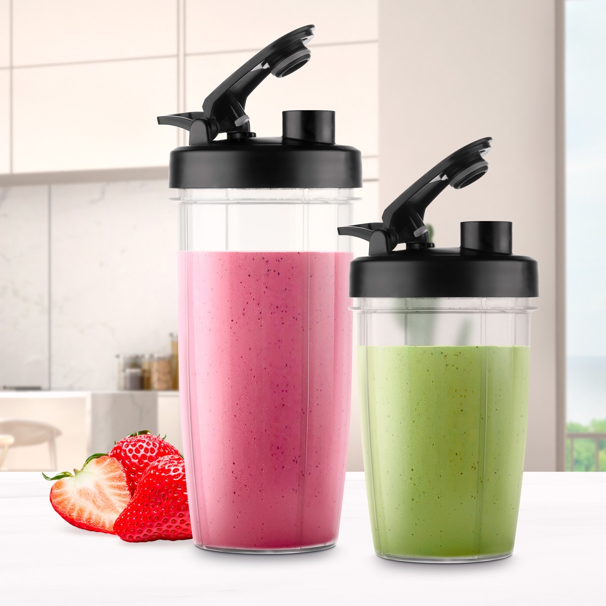 Batidora de vaso Ufesa Nutriboom con accesorios 6 en 1 Negro-13