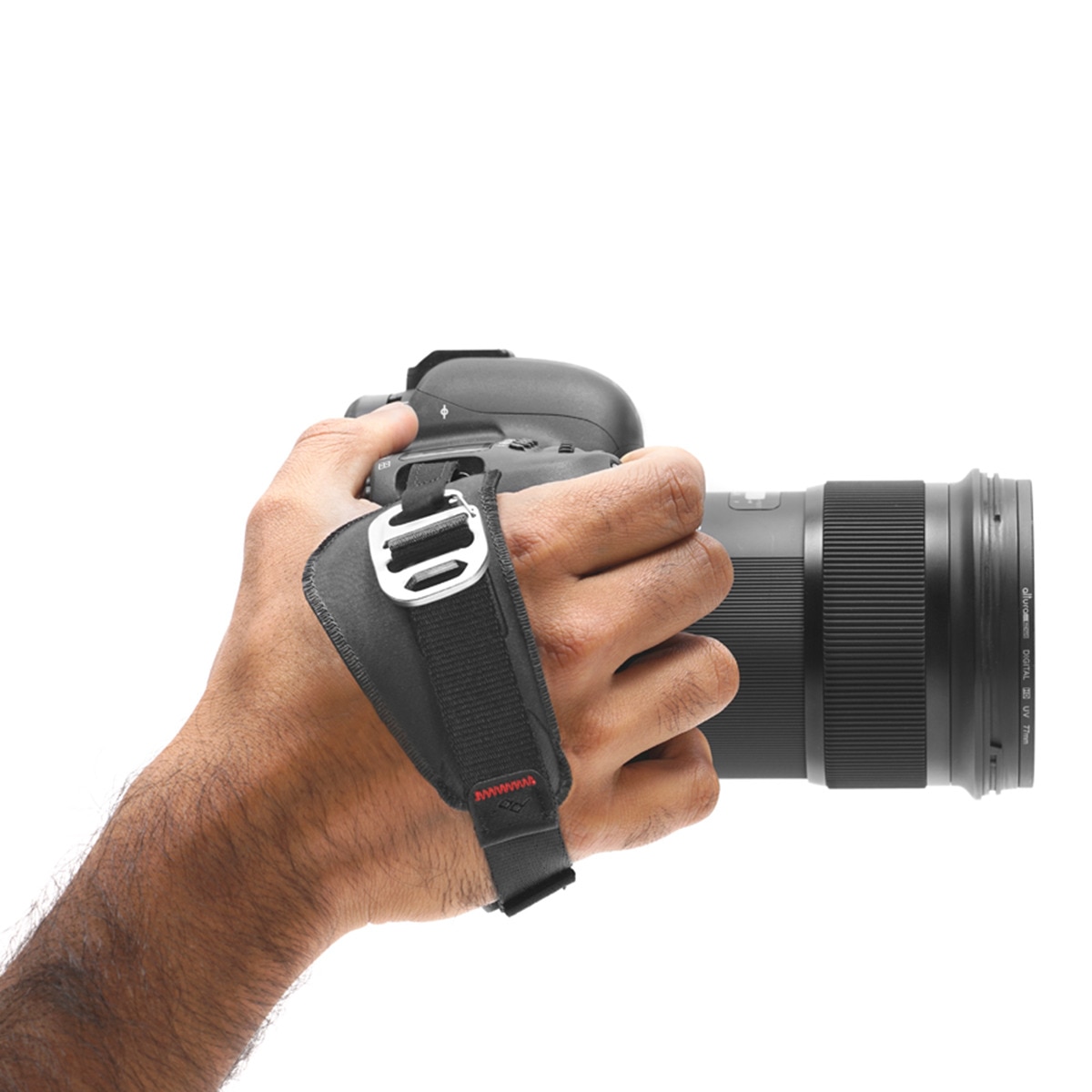 Muñequera negra Peak Design Clutch para cámaras fotográficas Negro-3